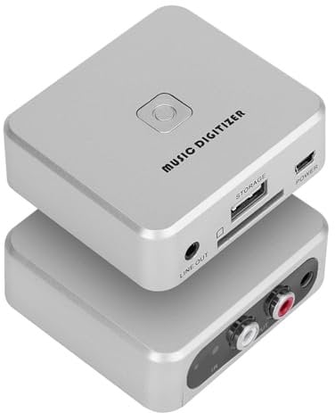 Socobeta MP3 Digitizer Music Digitizer Portable Audio Recording Audio Capture Box Support U Disk SD Card with Remote Control