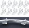 Trade-Shop 100x Kabelhalter Kabelbefestigung Klemmen Klammern Nagelschellen Wandclips für 10 bis 16mm Kabel Stromkabel TV PC Telefon Internet