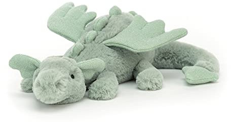 Jellycat Little Sage Dragon Collectable Stuffed Plush Decoration