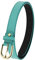 FASHIONGEN - Damengürtel aus italienischem Leder, LUNA - Wasser Blau (Goldenschnalle), 115