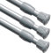 3Packs Spring Tension Rod for Net Curtains Strong Extendable Curtain Rod with 6PCS Supporter for Bathroom, Window, Bookshelf 54-90 Cm/22.3-35.4 Inch(Diameter:13mm)