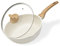 CAROTE Padella 28cm Antiaderenti con Coperchi,Profondità Padelle,Padelle universali,Wok con Rivestimento Antiaderenti Per tutte le fondi di calore Induzione