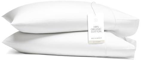 BOLL & BRANCH Signature Hemmed Pillowcase Set, King, White