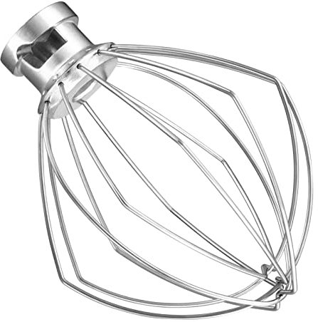 LETOMS Drahtpeitsche für Kitchenaid Kippkopf Standmixer 4,5QT und 5QT, Schneebesenaufsatz für Kitchenaid Mixer, Edelstahl Eiercreme Rührer
