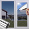 Bicolic One Way Fensterfolie, Reflektierende Sichtschutzfolie für Glasfenster, Spiegelfolie blendfrei für Zuhause und Büro, 60 x 200 cm, Silber