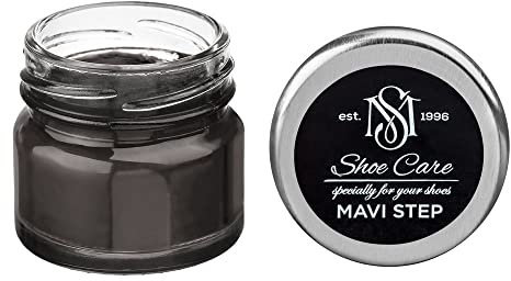 MAVI STEP Crème de Beauté pour Chaussures en Cuir à Base de Cire - 147 Vert Noir