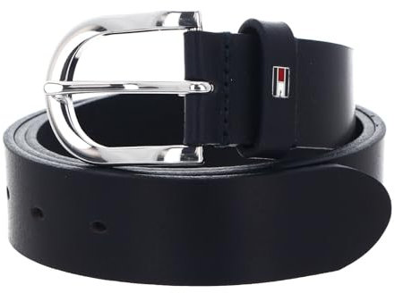 Tommy Hilfiger Damen Gürtel New Danny Belt Ledergürtel, Blau (Night Sky), 100 cm