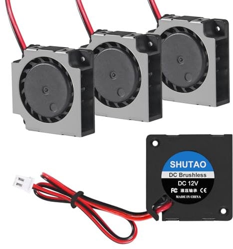 4PCS 20mm Blower Fan 2006 12V 3D Printer Cooling Fan 20mm x 6mm Bearing Turbo Cooling Fan with 2 Pin Terminal
