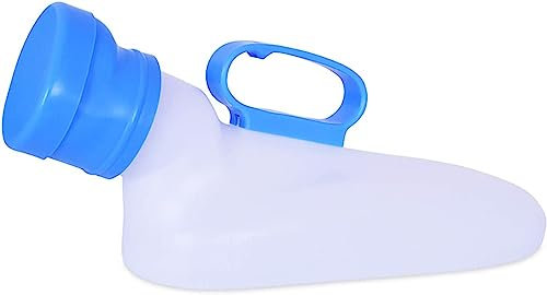 ORLOVA Inodoro de Camping, Botella de orina, Urinarios for Hombres Contenedor de orina 1200 ML A Prueba de derrames Cámara urinaria Botellas de orina portátiles for Hombres Fácil de Limpiar