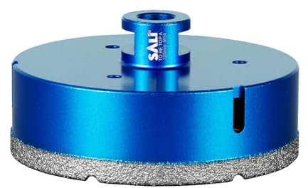 Diamant Fliesenbohrer 125mm M14 Gewinde Trockenbohrer Diamantbohrer Glasbohrer Lochsäge für Keramik, Granit, Porzellan, Fliesen, Feinsteinzeug, Mauerwerk, Marmor, Diamant Bohrkronefür Winkelschleifer