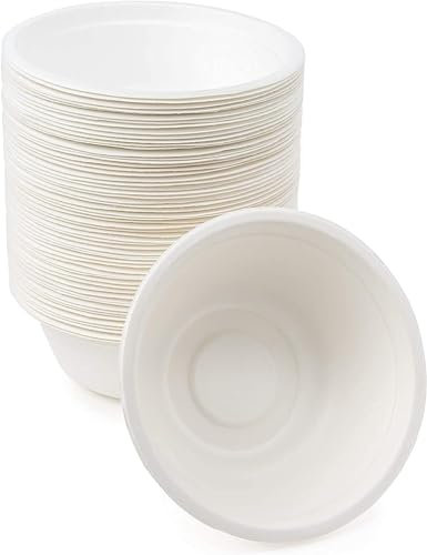 Avilia Set 100 Piatti Monouso Biodegradabili | Piatti di carta | Piatti biodegradabili | Piatti usa e getta | Piatti carta usa e getta | Piatti di carta fondi - piani - frutta (Piatti Fondi Ø19cm)