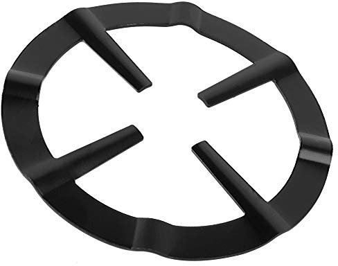 Reductor De Anillo De Gas De 5,2 Pulgadas, 2 Piezas Moka Pot Wok Ring Hierro Fundido Moka Pot Holder Para Cafetera Gas Range Burner Rejilla Anillo De Soporte Para Quemador De Gas