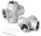 ERGAOBOY 2 pezzi 304 acciaio inox 3/4” femmina 4 vie croce tubo raccordo accoppiamento, raccordi per tubi femmina