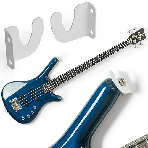 Gitarrenständer, Wandhalterung für E-Gitarre, spanische Gitarre, E-Bass, klassische Gitarre, Gitarrenzubehör, Weiß