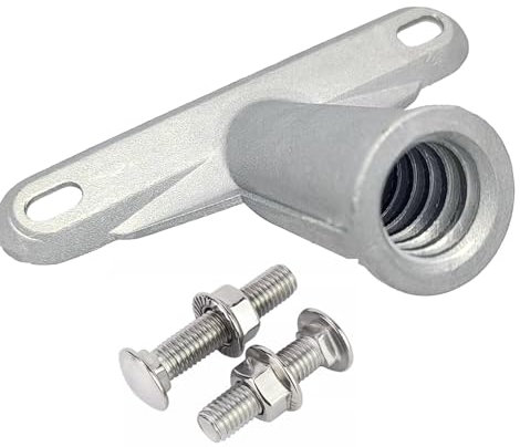 LeapMars Broom Handle Bracket,5mm Thickness Deck Brush Accessories,Aluminum One-Piece Casting Metal Brackets,Broom Bracket for American Style Threadedd
