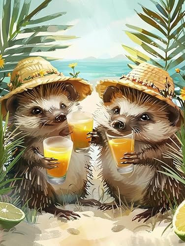 Bimkole DIY 5D Diamond Painting Zubehör Sommerigel, Tier Diamant Malerei Kit Voll Runde Bohrer Malen nach Zahlen Malerei Stickerei Kreuzstich Diamond Dekoration 30x40cm