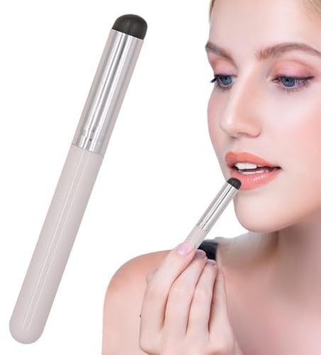 Silicone Lip Applicator - Silicone Lip Brushes, Round Head Lip Brush | Soft Silicone Applicator for Lip Gloss, Multifunctional Makeup Brush for Lipstick, Eyeshadow, Lip Gloss, 5.71 Inches