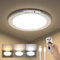 Kambo Plafon Led Techo con Sensor de Movimiento - Dimmable Lampara Techo Redondo - Modernos Plafón con Mando a Distancia - Luz de USB Recargable para Dormitorios Cocina
