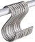 Stainless Steel S Hooks Kitchen Meat Pan Utensil Clothes Heavy Duty Hanging Hooks Hangers for Bedroom Living Room Office (8 CM)