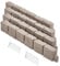 VEVOR Bordure de Jardin en Fausse Pierre, 1190x100x155 mm, Bordure de Pelouse Réaliste, Conception Modulaire, Taille d'une Brique, avec Pointes Ancrage, Résistante à Décoloration, pour Allées, Marron