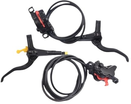 for Shi-Mano MT420 Freno Leva Freno Destra Sinistra Divisa BR MT420 Pinza Freno A Disco Idraulico 1000/1700MM 4 Pistoni con Pastiglie in Resina MTB