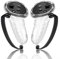 2 agarres de silicona multicolor para controlador, antideslizantes para Meta para Quest 3 y Quest 3S, correas con correas ajustables (color transparente)