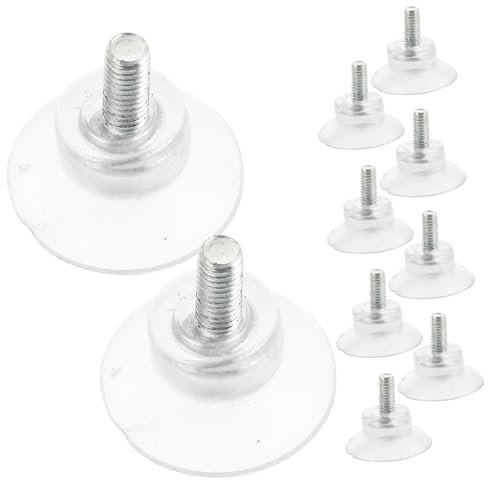 DIYEAH Lot de 10 Ventouses Antidérapantes pour Table en Verre en Métal Transparent