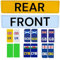 Printed Standard UK 2D I 3D Gel I 4D (3mm) Number Plates/Front/Rear/Pair For Cars, Trucks, Trailer