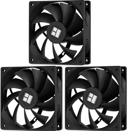 Thermalright TL-C12B V2 X3 120mm PC Cooling Case Fans, 4PIN PWM Control, 1500RPM, for Chassis/CPU Cooler