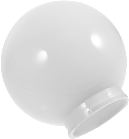 NUOBESTY Lampenschirm Kugel Acryl Ersatz für Lampenpfosten und Badezimmer Lichtschirme Runder Kugellampenschirm Pendelleuchte Mastlampenschirm Terrasse für Garten Ø150Mm