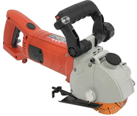 5500W Electric Wall Chaser UK Plug Wall Slotting Machine Concrete Slotting Tool Laser Position Wall Cutter for Construction Renovation 220V