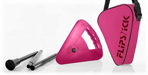 Flipstick Sitzstock faltbar kurz pink