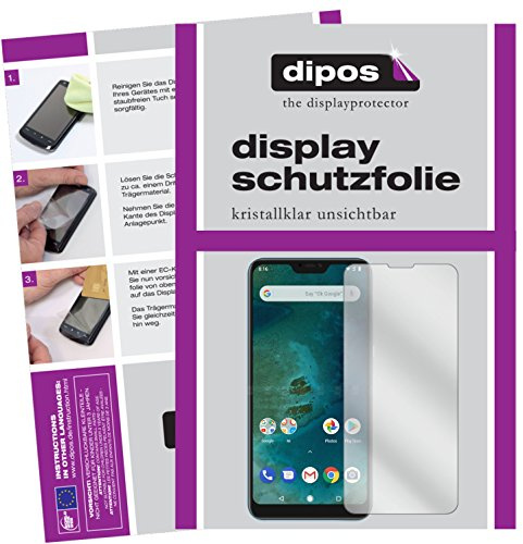 dipos I 6X Protector de Pantalla Compatible con Xiaomi Mi A2 Lite pelicula Protectora Claro