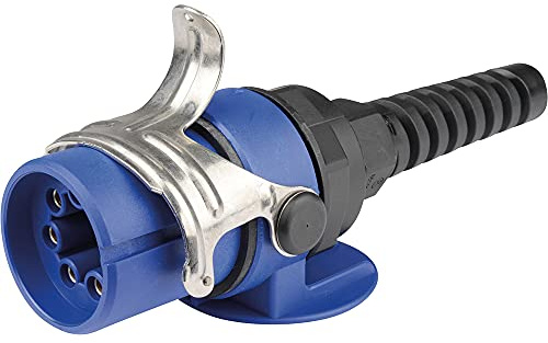 Herth+Buss 51305570 Stecker mit Dichtung, mit gedrehten Kontakten, mit Knickschutz, mit Zugentlastung, mit Lamellenkappe