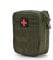 First Aid Tasche, Wasserdichte Erste Hilfe Tasche Mini Leichte Notfalltasche Medizintasche für Camping, Radfahren Outdoor Aktivitäten(Armeegrün)