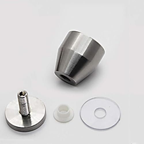 304 Edelstahl Duschtürknopf Duschtürgriff Badezimmer Duschkabine Türgriff Glastür Schrankgriff Dusche Griff Beschläge Türgriff Einzelne/Doppelter Knopf,Silberfinish,Schraube Ø8mm (M)