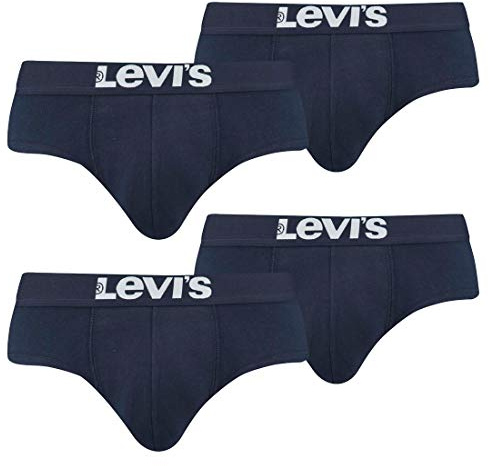 Levis Herren Basic Brief Slip Unterwäsche im Vorteilspack (4er Pack), Farbe:321 - Navy, Bekleidungsgröße:L