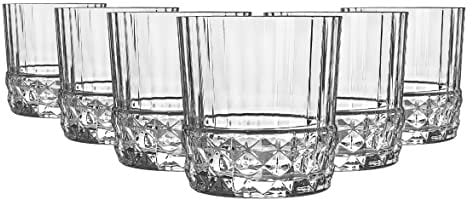 Bormioli Rocco 6X Clear 370ml America '20s Verres de Whisky' 20s - Vintage Art Deco Scoch Whisky Tumblers