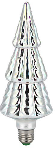 Fdit Lampadina LED effetto fuochi d'artificio 3D, lampada a forma di albero di Natale per decorazioni natalizie per feste natalizie
