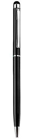 Stylet Stylo Metal x2 pour Samsung Galaxy Note 20 Ultra Smartphone 2 en 1 Bille Elegant Tablette Ecrire Universel (Noir)