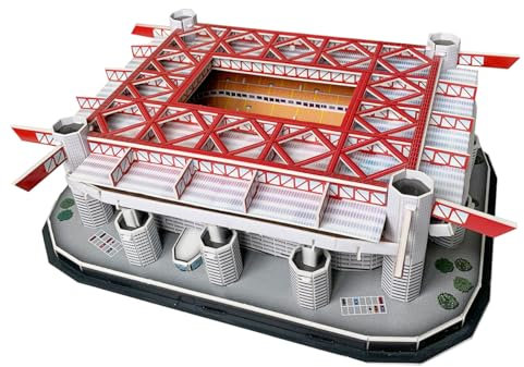 Habarri - SAN SIRO Puzzle 3D - 3D Puzzle Stadion - 3D Fußballstadion für Kinder und Erwachsene - Fußballstadion Modell - Modellbau - 154 Elemente