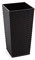 Gordanluk Tall planter rattan plant pot Designed Flowerpot with plant riser extra large plant pots indoor plant pots outdoor flower pot (Black, 30 x 57 cm)