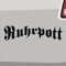 Ruhrpott Aufkleber Schriftzug -6 Größen 21 Farben- Köln Pott Sticker Bochum NRW