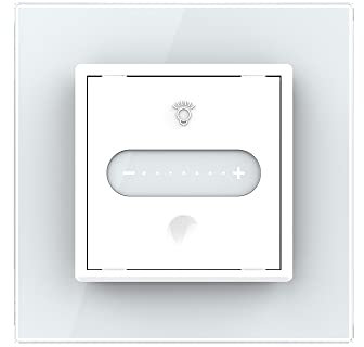 Livolo dimmbares ZigBee Wechselschalter/Kreuzschalter Modul mit Glasblende in Weiß