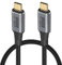 Duttek USB C to USB C Cable 40GBps, USB C Thunderbolt 3 Cable Nylon Braided supports 100Data, 8K@60Hz Video Output Compatible with Tablet, Laptop, Phone, Docking Station, PD Converter, 50cm