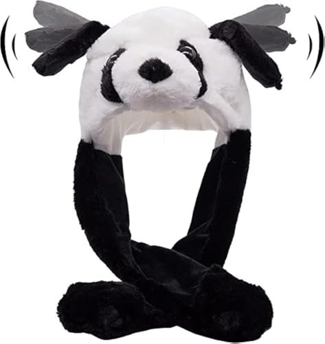 Tocwick Panda Hut Kostüm Kurz Cartoon Leinwand Hut Tier geformte Kappe Festival Cosplay Jungen Mädchen Erwachsene