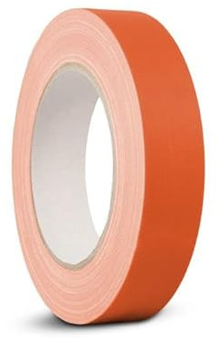3x Gewebeband Panzerband 25mm x 25m Orange Panzertape Klebeband Gaffa Tape Matt und reflexionsfrei (25 mm x 25 m, Orange)