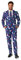 Suitmeister Weihnachtsanzug für Herren - Xmas Snowman Blue Outfit - Tailliert Party Kostüme - Blau