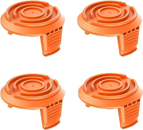 MUFUSHAN 4 Pcs Trimmer Spool Cover WA0004 & WA0010 Replacement for WORX Grass Trimmer WG150E WG154E WG155E WG157E WG160E WG163E WG166E WG167E WG169E