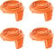 MUFUSHAN 4 Pcs Trimmer Spool Cover WA0004 & WA0010 Replacement for WORX Grass Trimmer WG150E WG154E WG155E WG157E WG160E WG163E WG166E WG167E WG169E